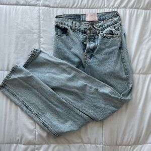 REVICE high waisted acid wash straight leg jeans